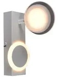 Brilliant Wandspot, Wei&szlig;, Metall, 10x20x16 cm, Lampen & Leuchten, Innenbeleuchtung,