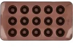 Birkmann Pralinen-Backform Chocolaterie, Braun, Kunststoff, rund, 11.5x21.2x2 cm,