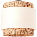 Brilliant Deckenleuchte Waterlilly, Metall, Textil, Naturmaterialien, 35 cm, Lampen &
