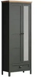 Landscape Garderobenschrank, Gr&uuml;n, Eiche, Holzwerkstoff, 1 F&auml;cher, 1 Schublade(n)