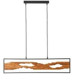 Brilliant Led-H&auml;ngeleuchte Chaumont, Braun, Schwarz, Holz, Metall,
