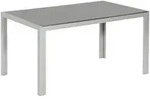 Gardenson Gartentisch, Silber, Metall, rechteckig, eckig, 90x74x150 cm, Gartenm&ouml;bel,