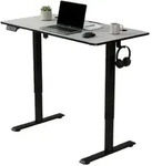 Juskys Schreibtisch, Schwarz, Holz, 120x117x60 cm, Arbeitszimmer, Schreibtische,