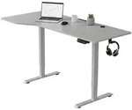 Juskys Schreibtisch, Wei&szlig;, Holz, 160x117x60 cm, Arbeitszimmer, Schreibtische,