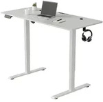 Juskys Schreibtisch, Wei&szlig;, Holz, 140x117x60 cm, Arbeitszimmer, Schreibtische,