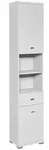 Livetastic Hochschrank, Wei&szlig;, Kunststoff, 3 F&auml;cher, 1 Schublade(n) Schubladen,