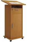 Mid.you Stehpult, Buche, Holzwerkstoff, 50x120x60 cm, Stauraum, Arbeitszimmer,