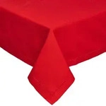 Homescapes Tischdecke, Rot, Textil, Uni, Rechteckig, 178x300 cm, Oeko-Tex&reg;,