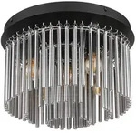Globo Deckenleuchte, Schwarz, Metall, Glas, 23 cm, Lampen & Leuchten,