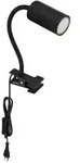 Globo Klemmleuchte, Schwarz, Metall, 5.5x41.5x10 cm, verstellbare Arme, Wippschalter,
