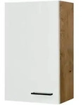 FlexWell K&uuml;chenoberschrank, Eiche, Magnolie, Holzwerkstoff, 2 F&auml;cher, einzeln