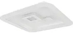 Globo Led-Deckenleuchte, Klar, Opal, Wei&szlig;, Metall, Kunststoff, 46.6x7.4x46.6 cm,
