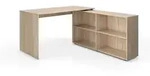 Vicco Eckschreibtisch, Sonoma Eiche, Holzwerkstoff, 4 F&auml;cher, Formgebogen,