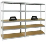 Proregal Schwerlastregal, Silber, Metall, Rechteckig, 240x180x60 cm, Freizeit,