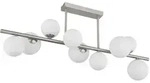 Globo Led-Deckenleuchte, Opal, Nickel, Metall, Glas, F, 28x37x87 cm, Lampen &
