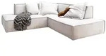 Kawola Ecksofa, Beige, Textil, Echtholz, 3-Sitzer, F&uuml;llung: Kaltschaum,...
