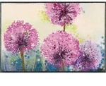 wash+dry Fussmatte Alium, Mehrfarbig, Violett, Textil, Blume, rechteckig, 50x75...