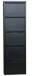 ebuy24 Schuhkipper, Schwarz, Holzwerkstoff, 50x173x16 cm, Garderobe,