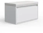 Vicco Schuhbank, Wei&szlig;, Holzwerkstoff, Rechteckig, 80x45x39 cm, Garderobe,