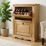 Idimex Schuhkipper, Braun, Holz, Kiefer, Vintage, 73x95x26 cm, FSC Mix, Garderobe,