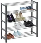 Idimex Schuhregal, Grau, Metall, Mode, 80x84x29 cm, Garderobe,...