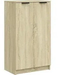 vidaXL Schuhschrank, Sonoma Eiche, Holzwerkstoff, Strukturbuche, 4 F&auml;cher, 35x100x59