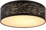 Globo Led-Deckenleuchte Tunno, Schwarz, Wei&szlig;, Metall, Kunststoff, 160 mm, G, 13 cm,