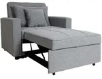 MCW Schlafsessel, Hellgrau, Textil, 101x90x197 cm, Wohnzimmer, Sessel,...