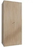 Xora Mehrzweckschrank, Eiche, Holzwerkstoff, 4 F&auml;cher, 80x185x54 cm, BQ - B&uuml;ndnis