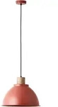 Brilliant H&auml;ngeleuchte Erena, Rot, Holz, Metall, 38x120x38 cm, h&ouml;henverstellbar,