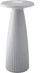 Sigor Akku-Tischleuchte Nuflair, Hellgrau, Metall, rund,rund, 11.5x24x11.5 cm,...