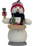 R&auml;ucherfigur, Mehrfarbig, Holz, 6x13x10 cm, Dekoration, Weihnachtsdekoration