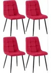 CLP Stuhl, Rot, Metall, 45x84x55 cm, Esszimmer, St&uuml;hle, Esszimmerst&uuml;hle,