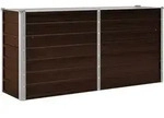 vidaXL Garten-Hochbeet, Braun, Metall, 160x77x40 cm, Gartenzubeh&ouml;r, Hochbeete