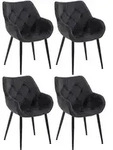 CLP Armlehnenstuhl, Schwarz, Metall, 58x83x62 cm, Esszimmer, St&uuml;hle,