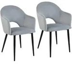 Svita Esszimmerst&uuml;hle, Grau, Metall, 54x83x53 cm, Esszimmer, St&uuml;hle,