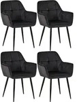 CLP Armlehnenstuhl, Schwarz, Metall, 56.5x84x61 cm, Esszimmer, St&uuml;hle,