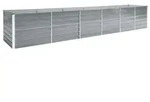vidaXL Hochbeet, Grau, Metall, 80x77x480 cm, Gartenzubeh&ouml;r, Hochbeete