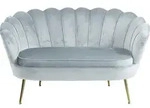 Livetastic 2-Sitzer-Sofa, Hellgrau, Metall, 136x78x77 cm, Wohnzimmer, Sofas &