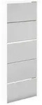vidaXL Schuhschrank, Wei&szlig;, Holzwerkstoff, 17x169.5x63 cm, Garderobe,