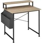 tectake Schreibtisch, Natur, Holzwerkstoff, Rechteckig, 80x90x55 cm, Arbeitszimmer,