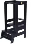 MeowBaby Lernturm, Schwarz, Holz, 39x90x90 cm, Babym&ouml;bel, Hochst&uuml;hle &...