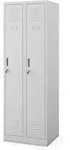 Jan Nowak Umkleideschrank, Grau, Metall, 60x180x50 cm, Garderobe,