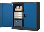 Jan Nowak Metallschrank, Blau, Anthrazit, Metall, 90x93x40 cm, Arbeitszimmer,