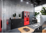 Jan Nowak Metallschrank, Schwarz, Metall, 90x93x40 cm, Arbeitszimmer, Aktenschr&auml;nke