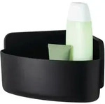 Tesa Duschkorb Lavaa, Schwarz, Kunststoff, eckig, 17.5x12x17.5 cm, Badaccessoires,