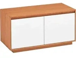 Garderobenbank, Wei&szlig;, Eiche, Holz, Eiche, teilmassiv, 86x45x40 cm, Goldenes M,...