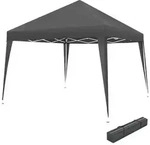 tectake Pavillon, Grau, Kunststoff, Quadratisch, 300x255x300 cm, Sonnen- &