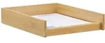 Relaxdays Dokumentenablage, Hellbraun, Holz, Holzwerkstoff, 25x6x33 cm,