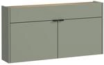 Schuhschrank GW-Ameca, Eiche, Pastellgr&uuml;n, Holzwerkstoff, 4 F&auml;cher, 1...